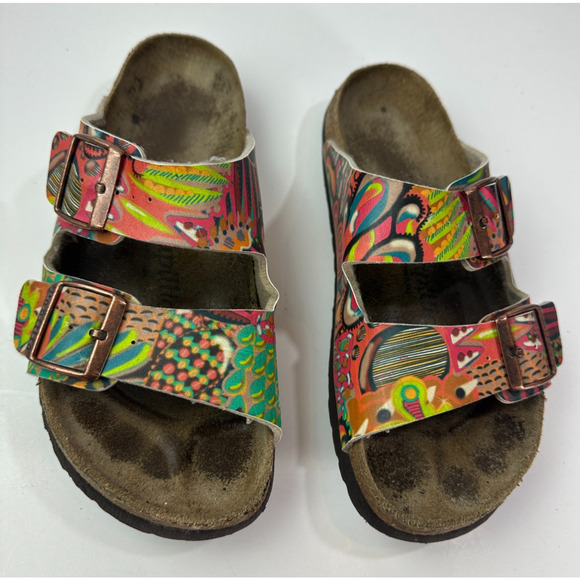 Birkenstock Papillio Dorothy Sandal African Wax Raspberry Slides Size 39 US 8 - Picture 13 of 13